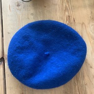 Beret hat.